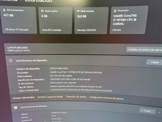 HP Omen i7 3060 16GB RAM 500GB SSD