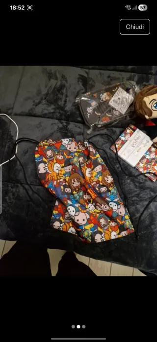 Lotto Harry Potter: peluche e quaderno