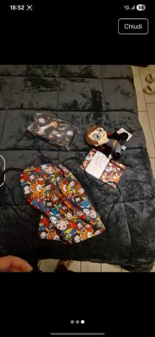 Lotto Harry Potter: peluche e quaderno