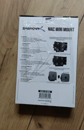 Soporte pared VESA Mac Mini / Time Capsule negro