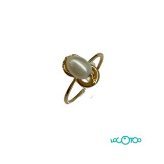 Anillo oro 18k con perla