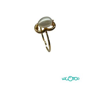 Anillo oro 18k con perla