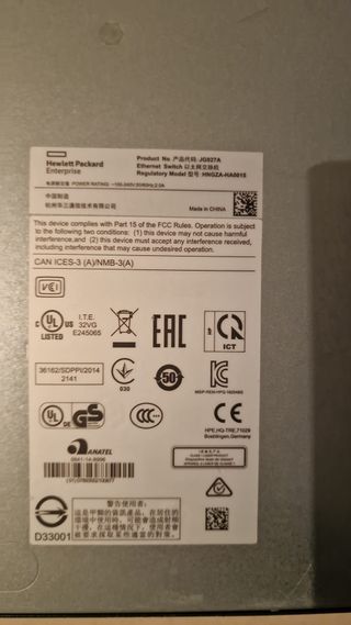 Switch HP Enterprise OfficeConnect JG927A 48 Puert