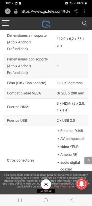 TD SYSTEMS 50 Smart TV 4K UHD