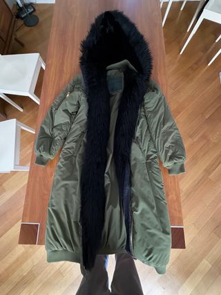 Piumino lungo Kengstar donna con cappuccio