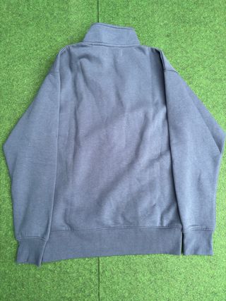 Sudadera Green Coast Azul Media Cremallera