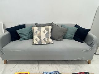 Sofá Linanas Ikea 3 plazas beige