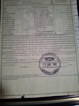 Ford Sierra 2.0 i Ghia 5 puertas