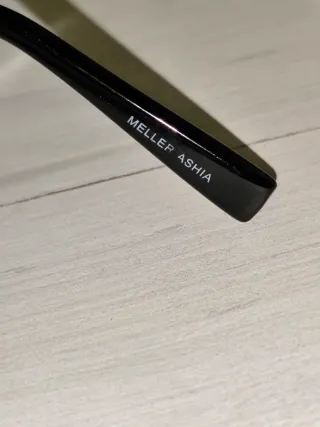 Gafas de sol aviador Meller negras y plateadas