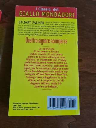 Set 6 libri vintage classici gialli Mondadori