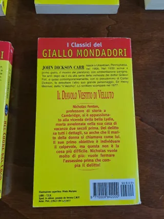 Set 6 libri vintage classici gialli Mondadori