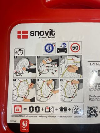 Cadenas de nieve Snovit E-9 NEO Talla 90