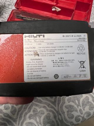 Taladro Hilti TE2-A22 con maletín