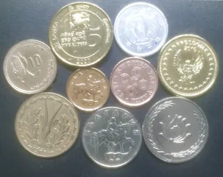 Lote de monedas antiguas de colección