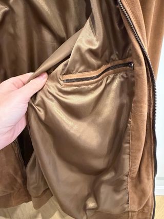 Chaqueta Hackett ante bomber marrón