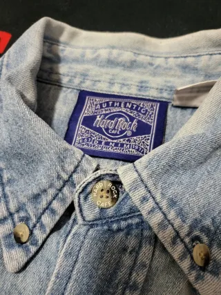 Set 2 Camicie Denim Hard Rock Cafe Vintage