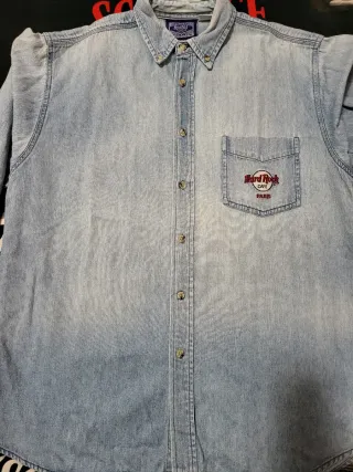 Set 2 Camicie Denim Hard Rock Cafe Vintage