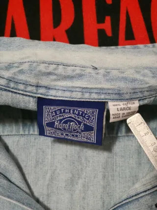 Set 2 Camicie Denim Hard Rock Cafe Vintage