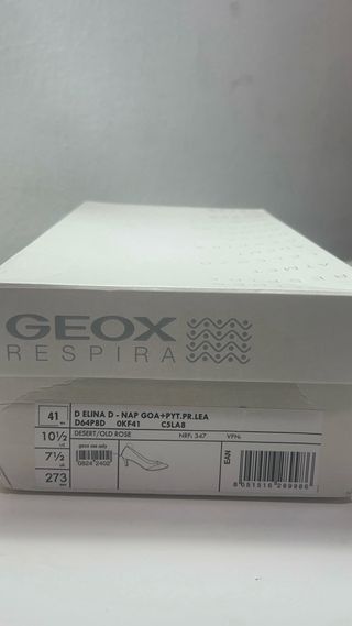 Zapatos Geox tacón bajo marrones y multicolor
