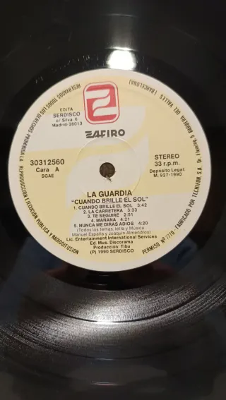 Vinilo La Guardia - Cuando Brille El Sol