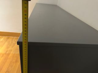 Cómoda auxiliar / armario madera gris y natural