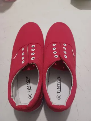 Zapatillas TINTON rojas talla 41