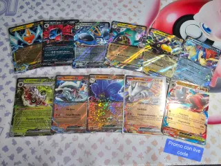 Lote cartas Pokémon EX en Español más Promo.