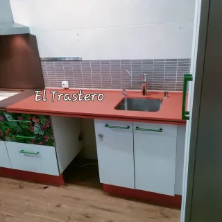 COCINA FORMICA CON PIEDRA SILESTONE
