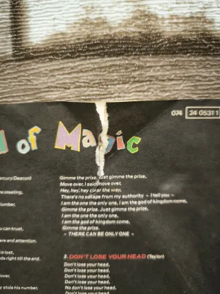 Vinile dei Queen A Kind of Magic