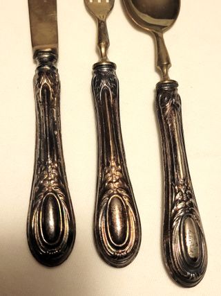 Set 4 posate vintage argento 800 Solingen