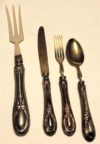 Set 4 posate vintage argento 800 Solingen