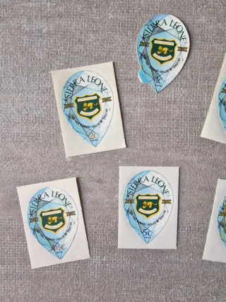 Sierra Leone francobolli autoadesivi