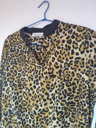 Blusa Leopardo Mujer Talla M