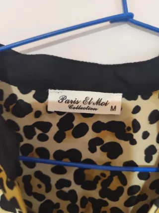 Blusa Leopardo Mujer Talla M