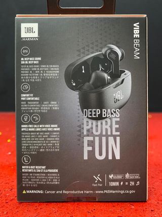 Auriculares JBL Wave Beam Negros - Nuevos