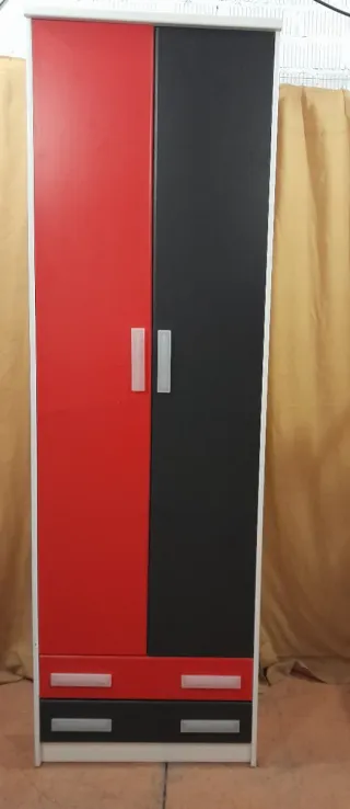 Litera juvenil con cajones, armario y escritorio