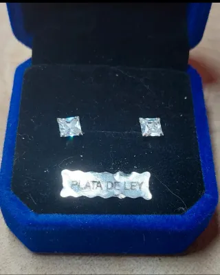 Pendientes de Plata de Ley de 5mm