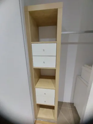 Cajoneras para armario con barra interior