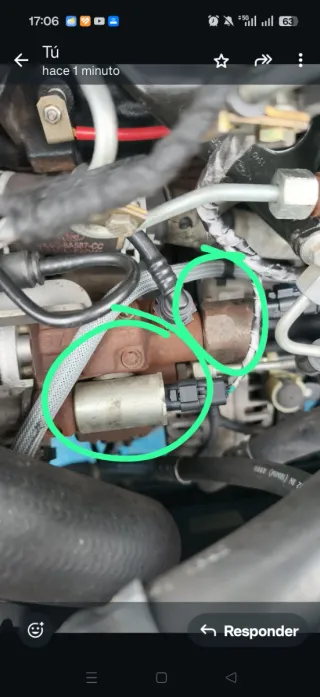 Sensores y válvula presión gasoil Ford Focus