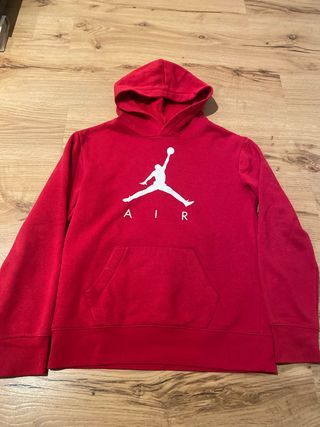 Sudadera Nike Air Jordan Roja Talla M 11-13 años