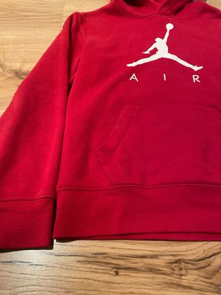 Sudadera Nike Air Jordan Roja Talla M 11-13 años