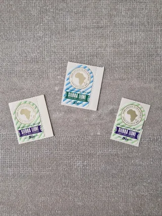 3 Francobolli Sierra Leone 5° Anniversario