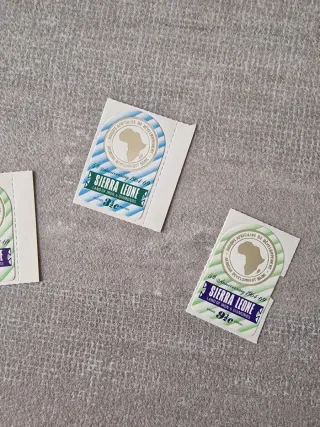 3 Francobolli Sierra Leone 5° Anniversario