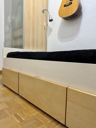 Cama diván IKEA blanca cajones+colchón buen estado