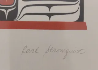 Tarjeta de Arte Indígena Canadá Carl Strungquist