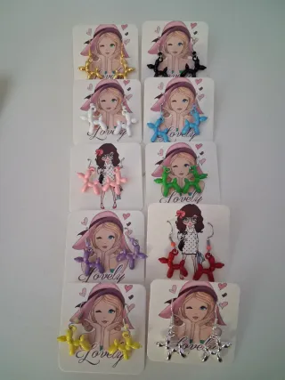 Pendientes de perro globo