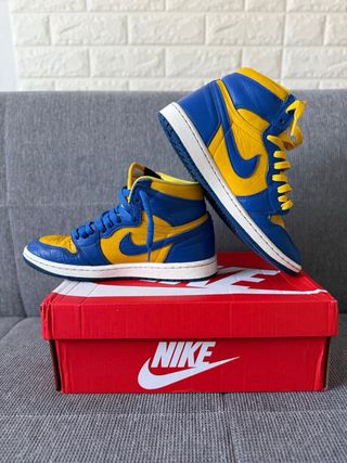 Jordan 1 Retro High OG Blu/Giallo