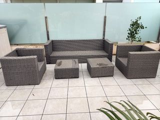 Conjunto Muebles Exterior Sofá + Sillones