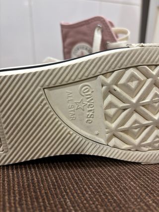 Deportivas Converse altas rosas