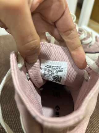 Deportivas Converse altas rosas